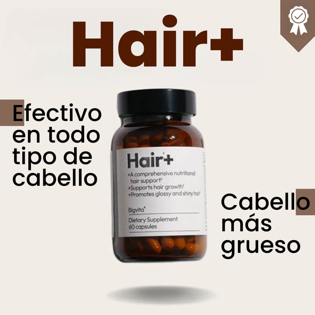 BIGVITA Hair+ – El suplemento que fortalece tu cabello desde la raíz y apoya su crecimiento natural