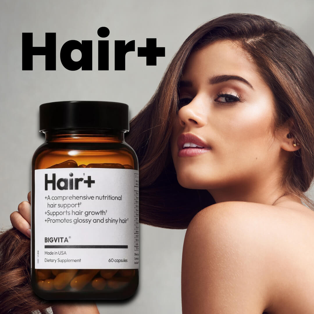 BIGVITA Hair+ – El suplemento que fortalece tu cabello desde la raíz y apoya su crecimiento natural