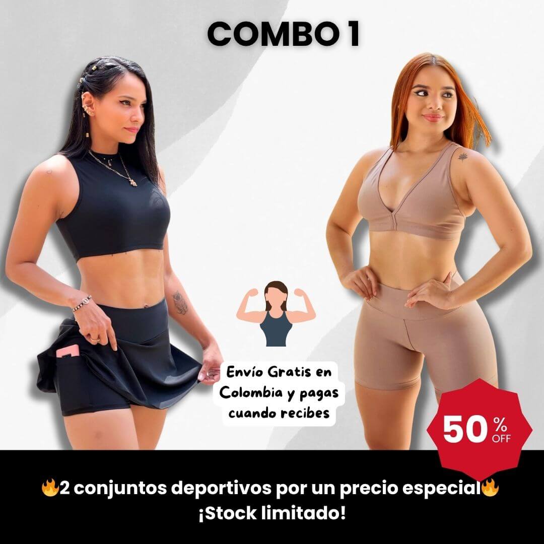 👟 Combo Doble Fit – Conjunto con Falda + Conjunto con Short
