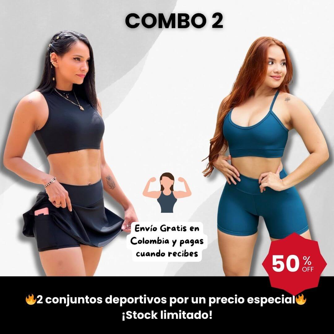 👟 Combo Doble Fit – Conjunto con Falda + Conjunto con Short