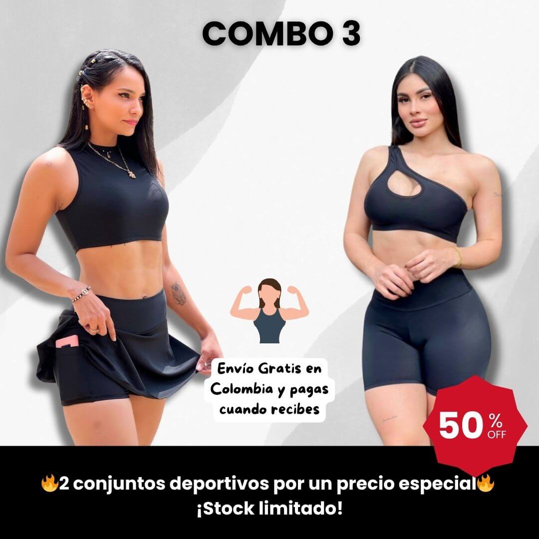 👟 Combo Doble Fit – Conjunto con Falda + Conjunto con Short