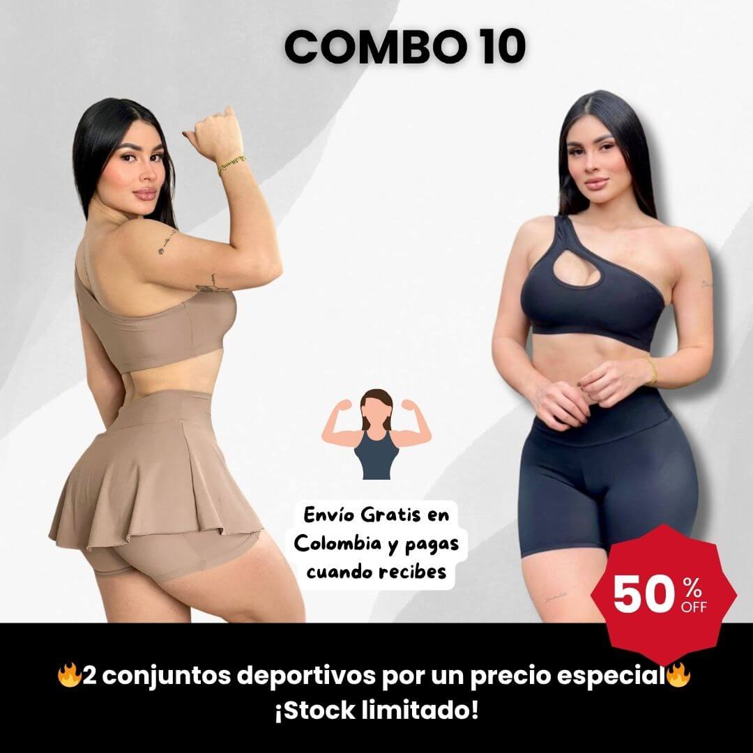 👟 Combo Doble Fit – Conjunto con Falda + Conjunto con Short