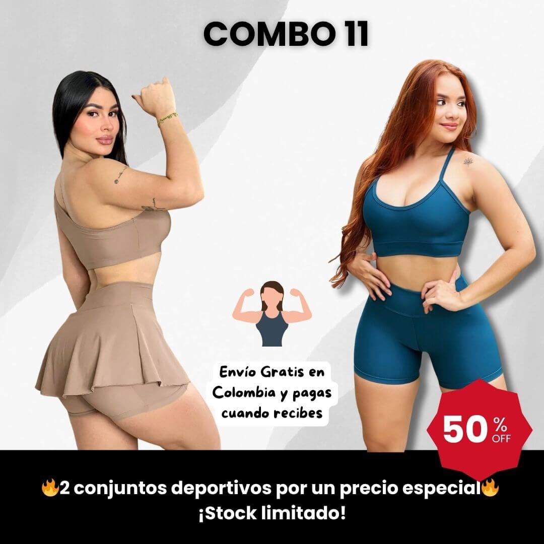 👟 Combo Doble Fit – Conjunto con Falda + Conjunto con Short