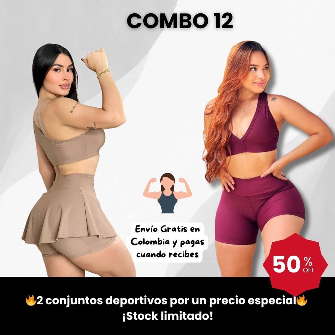 👟 Combo Doble Fit – Conjunto con Falda + Conjunto con Short