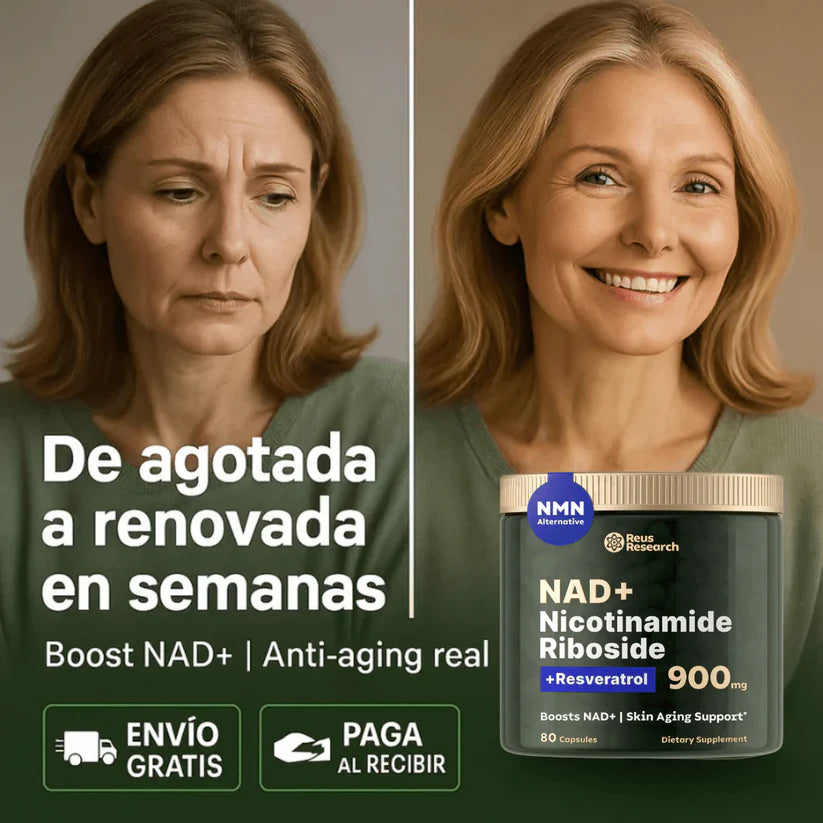 Reus Research | NAD+ para Antienvejecimiento, Energía y Concentración