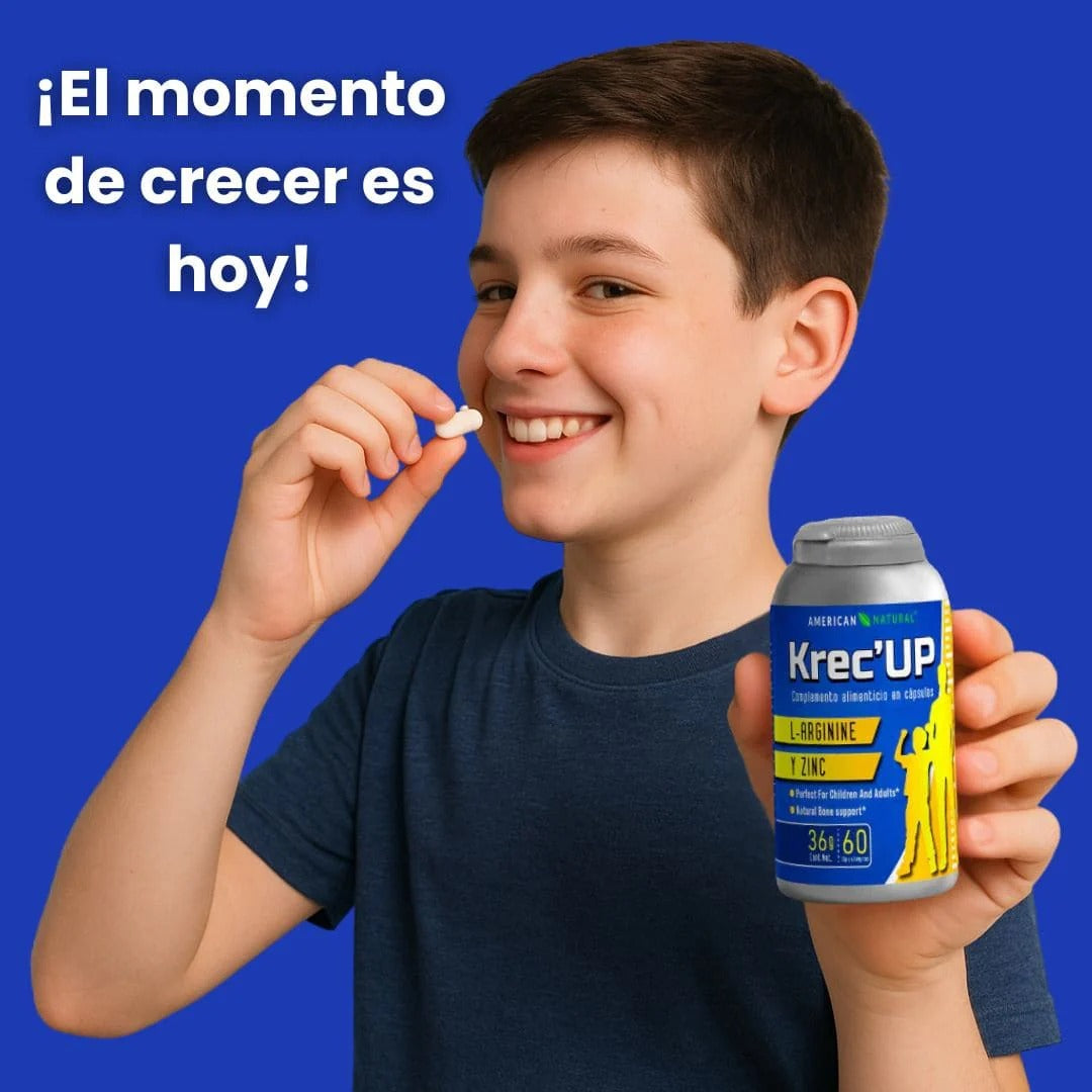 Krec UP – 🟡 El impulso que tu hijo necesita para crecer con fuerza y confianza
