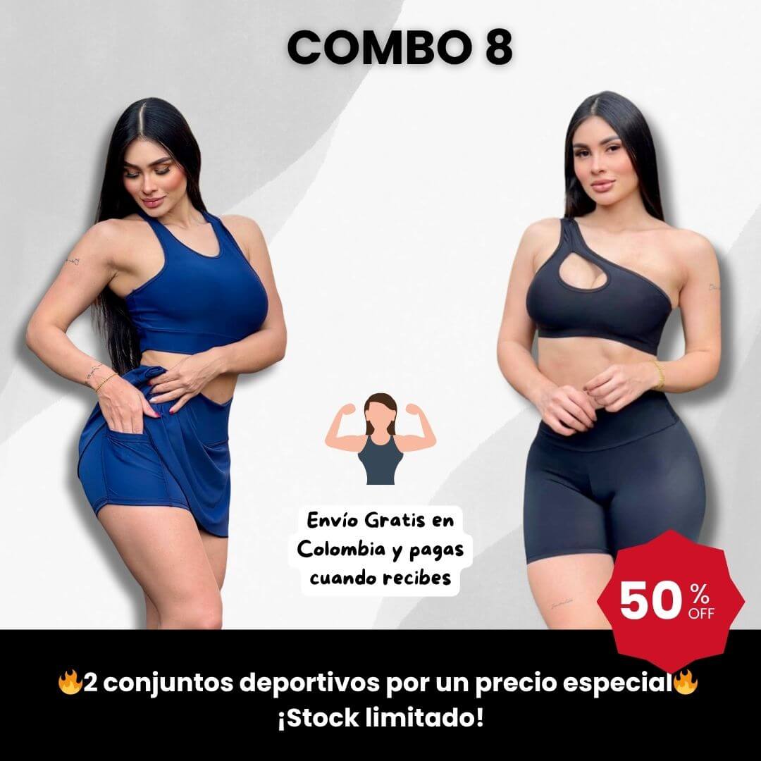 👟 Combo Doble Fit – Conjunto con Falda + Conjunto con Short