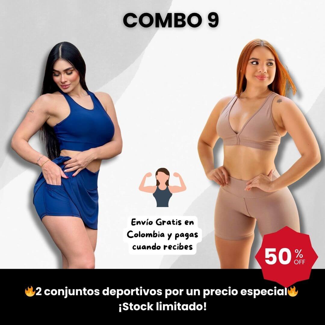 👟 Combo Doble Fit – Conjunto con Falda + Conjunto con Short