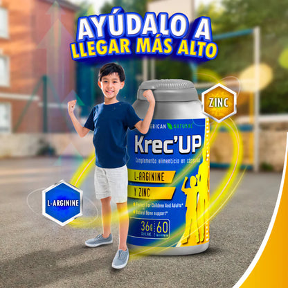 Krec UP – 🟡 El impulso que tu hijo necesita para crecer con fuerza y confianza