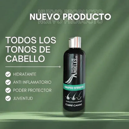 Combo Anti-Edad Capilar | Shampoo cubre canas + 🎁Colágeno Fortalecedor + 🎁Exfoliante Revitalizante